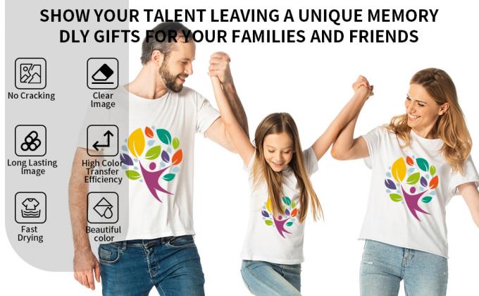 A4 / A3 डीटीएफ प्रिंटर फिल्म कोल्ड छील 75U मोटाई पीईटी रिलीज फिल्म गैर चिपकने वाला 0