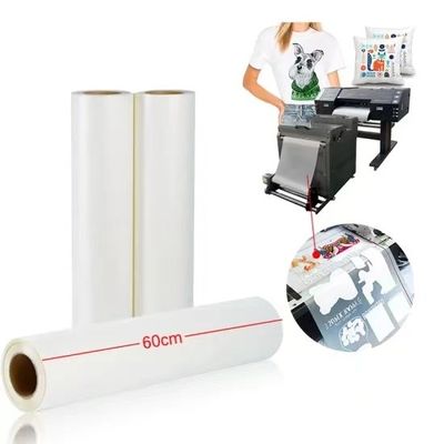 30cm*100m ठंडे/गर्म छीलने के लिए लोच के साथ 75mic DTF ट्रांसफर पेपर