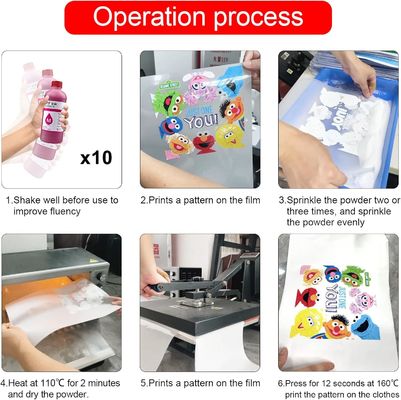 डीटीएफ स्याही सफेद1000ml पानी आधारित डीटीएफ टिंट पिगमेंट स्याही Epson XP600 L1800 के लिए