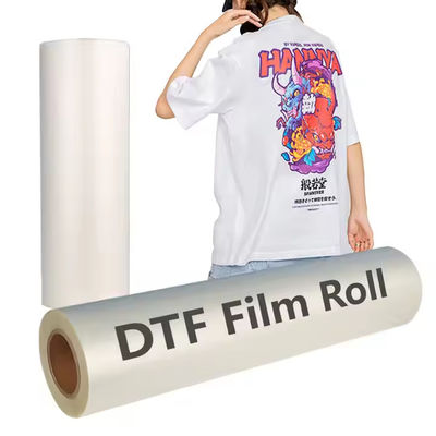 60cm*100m डीटीएफ पीईटी फिल्म सफेद स्याही तत्काल गर्म और ठंडे छीलने उपलब्ध