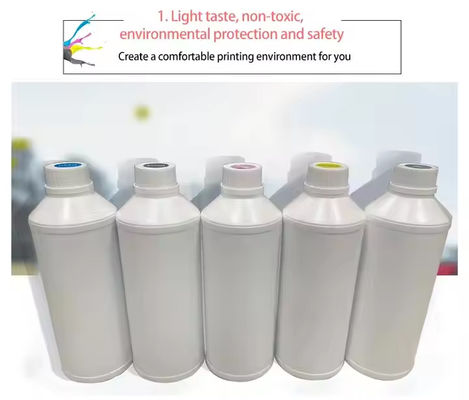 CMYK W रंग 500ml Dtf वर्णक स्याही हीट ट्रांसफर प्रिंटिंग पानी आधारित प्रिंटर के लिए