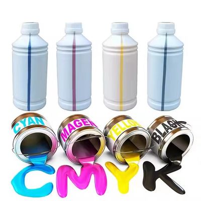टी शर्ट डिजाइन प्रिंटिंग पालतू फिल्म Epson Dtf स्याही Cmykw 1000ml प्रति बोतल के लिए L1800